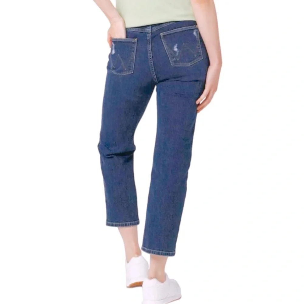 NWT Wrangler High Rise True Straight Crop Jeans Size 6/28 - Picture 7 of 7